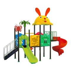 Bộ nhà 3 khối cầu trượt xoắn