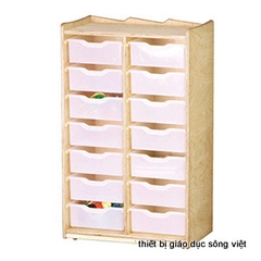 tủ đồ chơi có khay đựng đồ