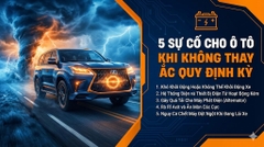 5 Vấn Đề Nghiêm Trọng Khi Không Thay Ắc Quy Ô Tô