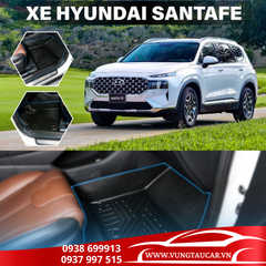 Thảm Venus lót sàn ô tô Huyndai Santafe - Nhựa TPE đúc khuôn cao cấp