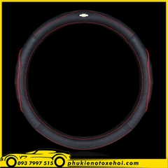 Bọc vô lăng đen đỏ 6 khúc