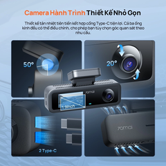 Camera hành trình 70Mai T400 tại Bà Rịa Vũng Tàu – Ghi hình 3 mắt 2.5K HDR