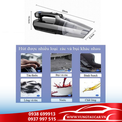 Máy hút bụi kèm bơm lốp ô tô siêu khỏe 120w chính hãng