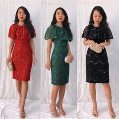 Đầm dự tiệc ren ôm body S&M sang trọng GR157