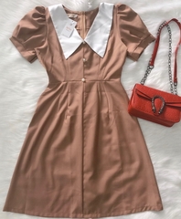 Đầm xòe cổ bẻ phối nút GR185