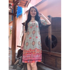 Đầm suông họa tiết - GR0051