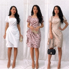 Đầm dự tiệc tapta phối bèo siêu xinh, sang chảnh S&M GR0137