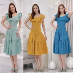 Đầm xòe S&M form dài tùng nhún siêu xinh, trẻ trung GR216 - Có 3 màu, hình thật shop chụp