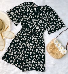 Jumsuit cúc hoa mi ngắn - GR0076