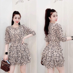 Đầm nhiều tầng tay lửng GR163