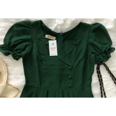 Đầm Xòe Voan Chiffon S&M Cổ Bẻ Đính Nút Tôn Dáng, Xinh Đẹp, Giá Rẻ GR156