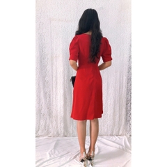 Đầm form A S&M đính hoa ngực hot nhất, chất mát, giá rẻ GR197- Hình thật shop chụp