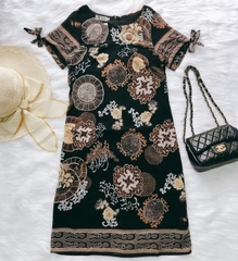 Đầm suông nơ tay GR0085