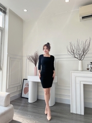 Đầm ôm thun kim tuyến dài tay GR0145