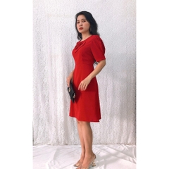 Đầm form A S&M đính hoa ngực hot nhất, chất mát, giá rẻ GR197- Hình thật shop chụp