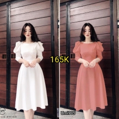 Đầm xòe dự tiệc tay phồng S&M siêu xinh GR121, có bigsize, giá rẻ