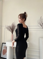 Đầm ôm thun kim tuyến dài tay GR0145