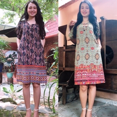 Đầm suông họa tiết - GR0051