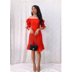 Đầm ôm suông đuôi cá tay rút dây cực trẻ tung, xinh đẹp, giá rẻ S&M GR0146