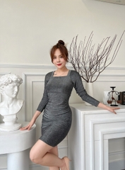 Đầm ôm thun kim tuyến dài tay GR0145
