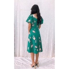 Đầm xòe form dài dự tiệc S&M cổ vuông tay phồng sang trọng GR190