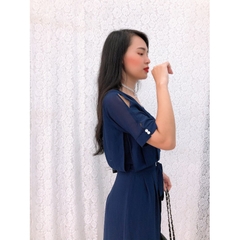 Đầm dự tiệc form dài voan chiffon xẻ tà sang trọng S&M GR0144