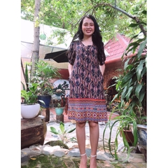 Đầm suông họa tiết - GR0051