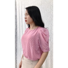 Áo voan bi tay phồng GR140