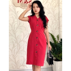 Đầm ôm suông tay con S&M cực tôn dáng, giá rẻ, vải mát GR202- Hình thật do shop chụp