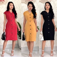 Đầm ôm suông tay con S&M cực tôn dáng, giá rẻ, vải mát GR202- Hình thật do shop chụp