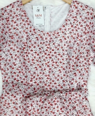 Maxi xẻ đùi hoa nhí cột eo S&M - GR0226