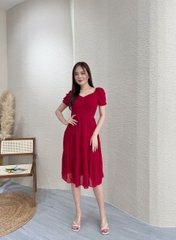 Đầm xòe nhún ngực bèo tầng - GR0232