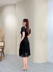 Đầm xòe nhún ngực bèo tầng - GR0232