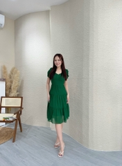 Đầm xòe nhún ngực bèo tầng - GR0232