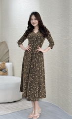Đầm kim sa dự tiệc form dài sang trọng có túi - GR0247