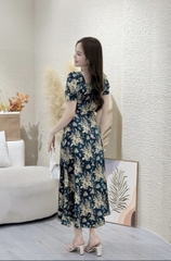 Đầm xòe hoa đính ngọc tay phồng - GR0269