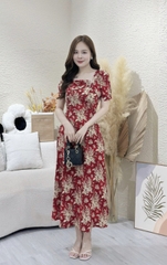 Đầm xòe hoa đính ngọc tay phồng - GR0269
