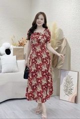 Đầm xòe hoa đính ngọc tay phồng - GR0269