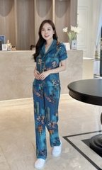 Set bộ họa tiết pijama có túi - GR0289