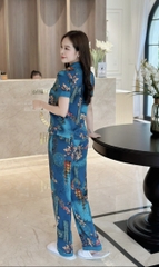 Set bộ họa tiết pijama có túi - GR0289