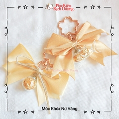 Móc Khóa Nơ Vàng - Phụ Kiện