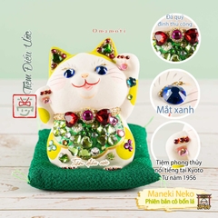 Mèo Phong Thủy Đính Đá - Cỏ Bốn Lá