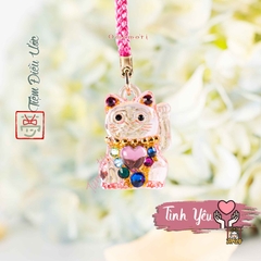 Mèo Phong Thủy Đính Đá - Mini