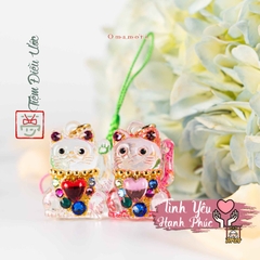 Mèo Phong Thủy Đính Đá - Mini