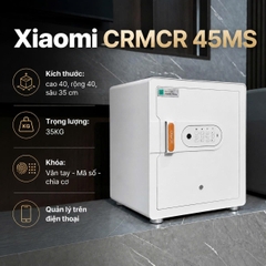 Két sắt Xiaomi CRMCR 45MS - Khóa vân tay điện tử định danh người mở