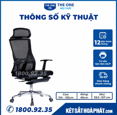 Ghế công thái học Hòa Phát The One GL334