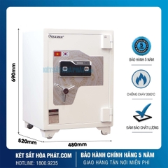 Két Sắt Siêu Cường Century Chống Cháy Cao Cấp CF695 Khóa Vân Tay Điện Tử