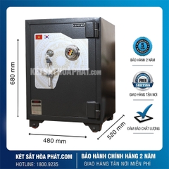 Két Sắt siêu cường chống cháy Century CF125 Khoá Cơ- Đổi Mã