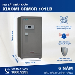 Két Sắt Nhập Khẩu Xiaomi CRMCR 101LB Khóa Vân Tay Điện Tử Định Danh Người Mở