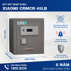 Két Sắt Nhập Khẩu Xiaomi CRMCR 45LB Khóa Vân Tay Điện Tử Định Danh Người Mở